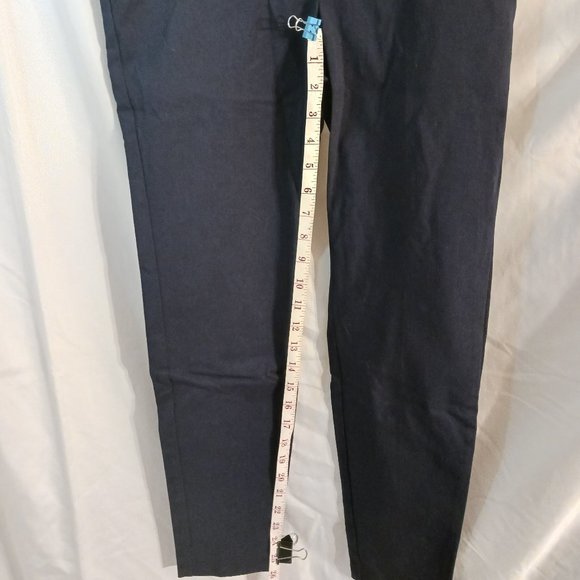 NWT Womens Massini Pull on Ankle Pant Navy Blue Size Small Skinny Midrise - Picture 13 of 15